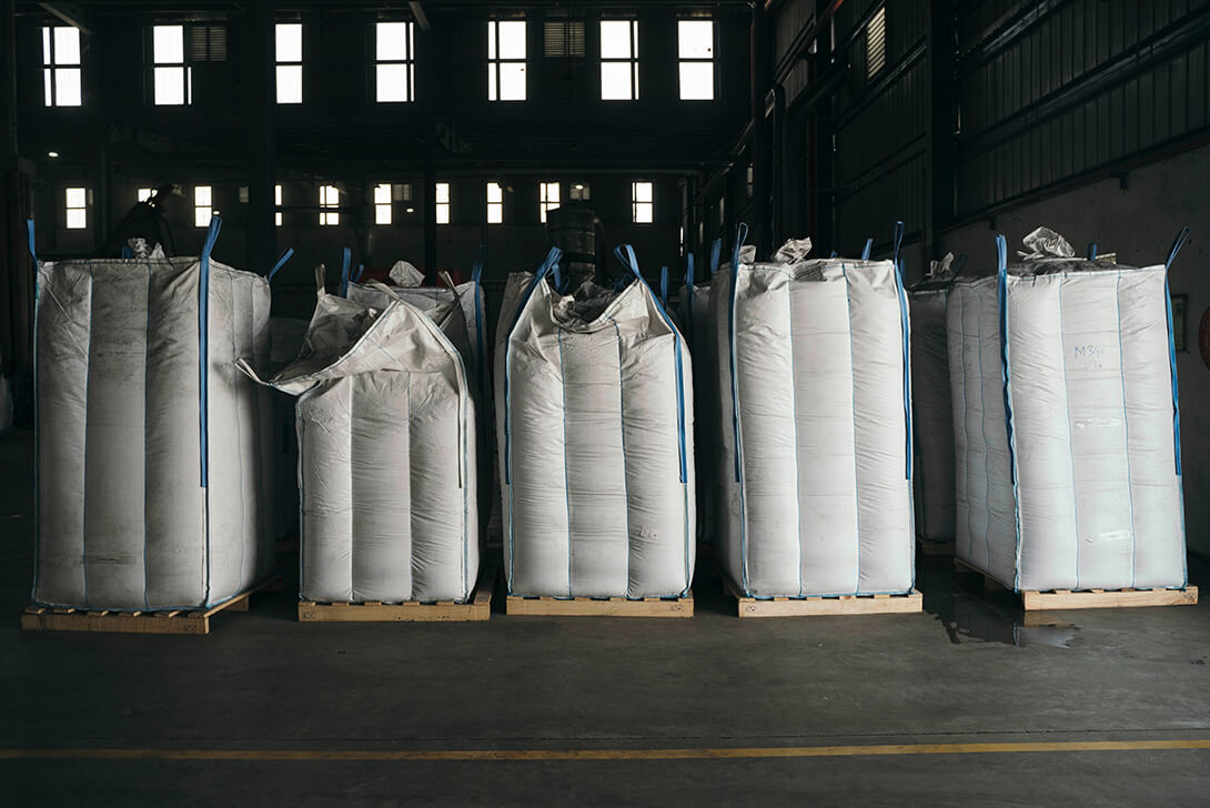 Bags in a storehouse